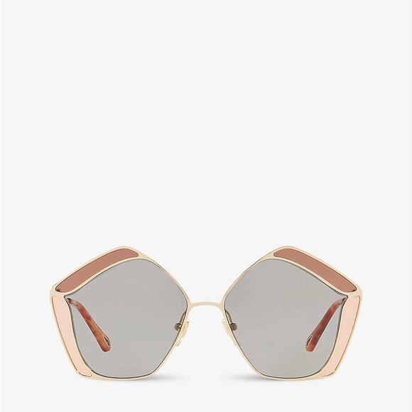 CHLOÉ
CH0026S GOLD GREY OVERSIZED SUNGLASSES - Picture 7 of 8
